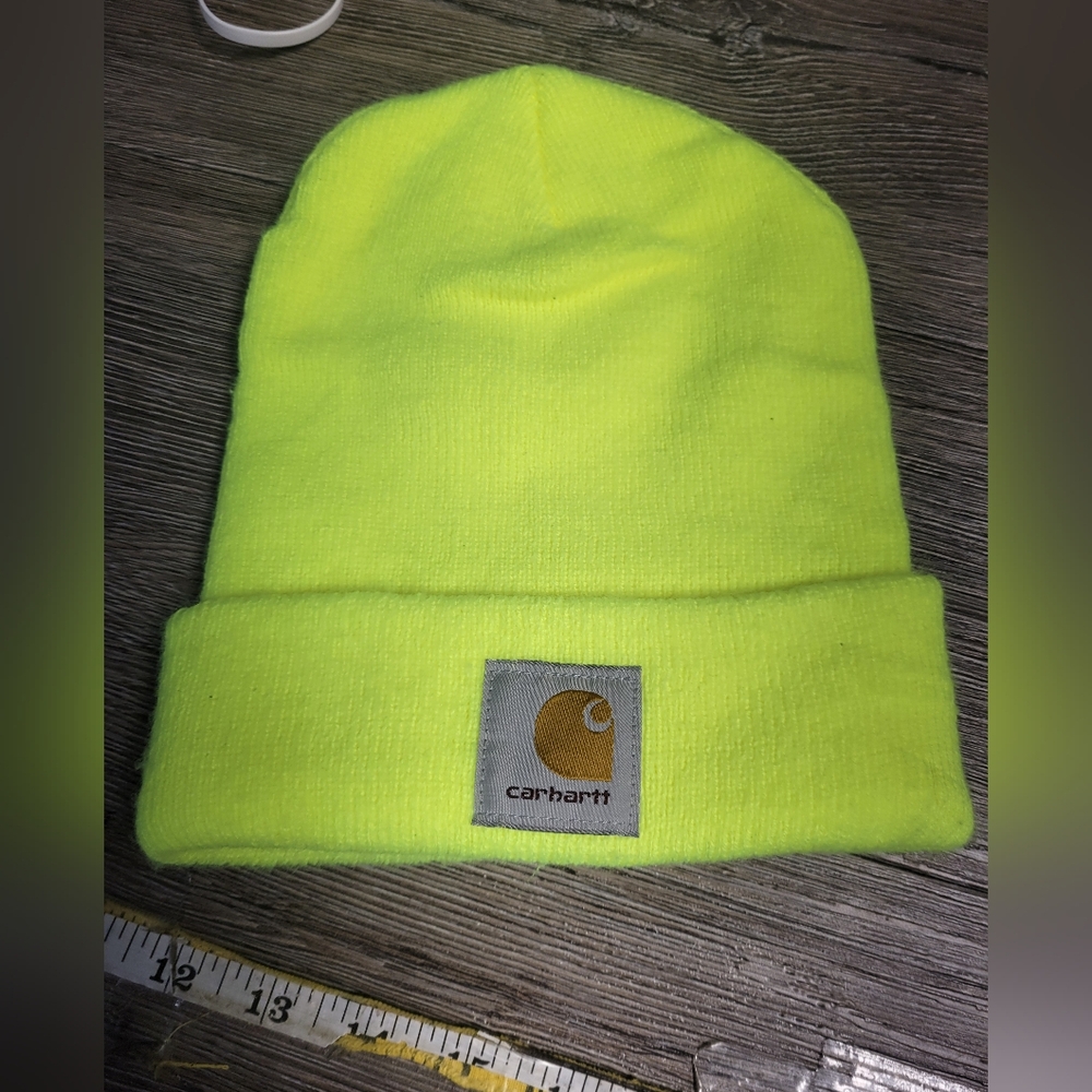 Carhartt Unisex Neon Yellow Winter Hat OS